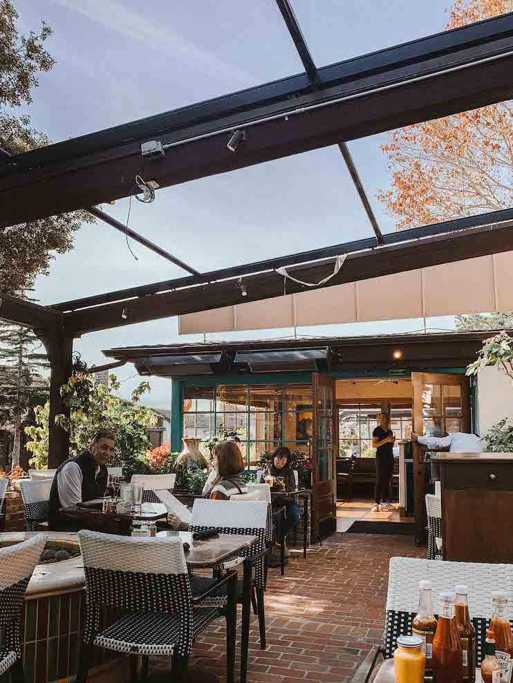 Village Corner patio, Carmel California