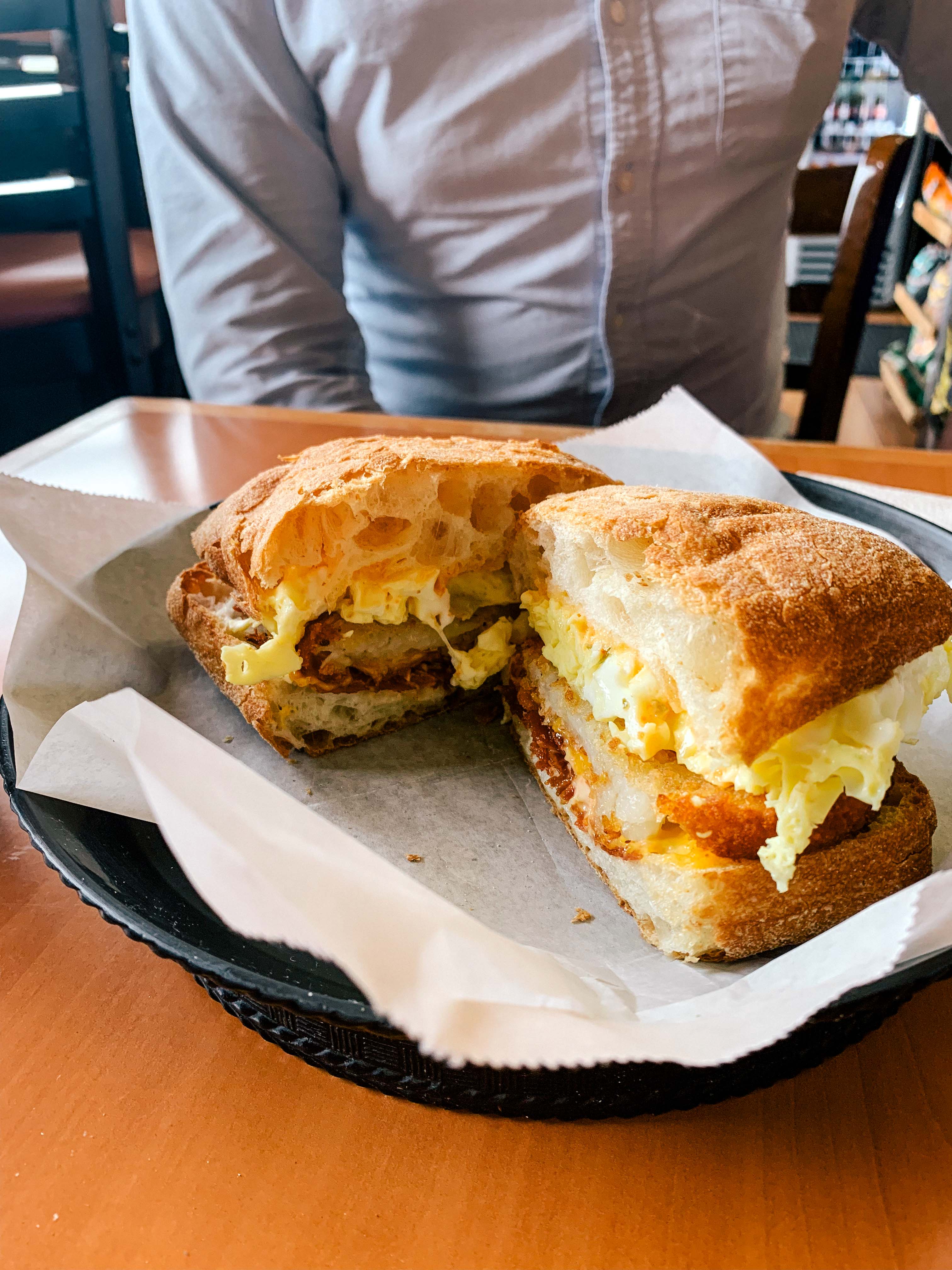 breakfast sandwich @ Lou's Cafe SF