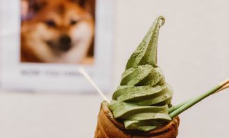 Matcha soft serve Uji Time