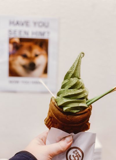 Matcha soft serve Uji Time