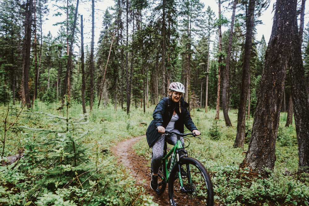 Mountain Biking on Whitefish Trail