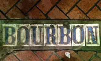 bourbon street sign