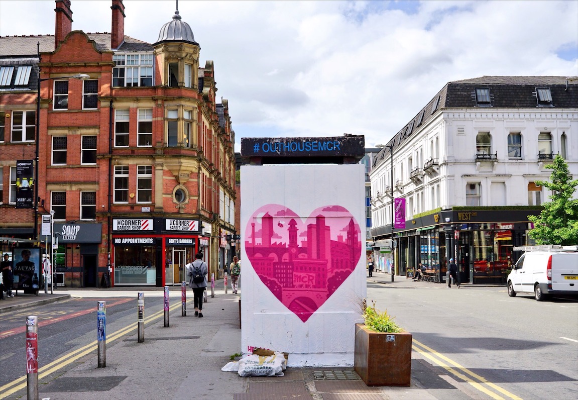 Downtown Manchester, capital of Northern England